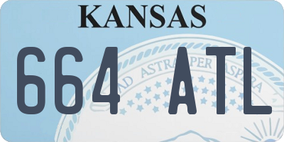 KS license plate 664ATL