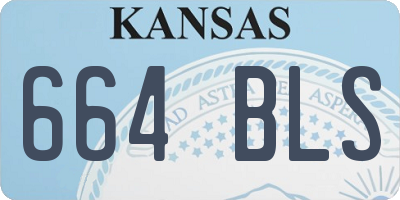 KS license plate 664BLS