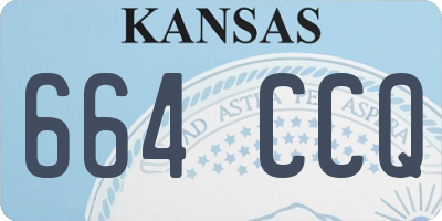 KS license plate 664CCQ