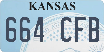 KS license plate 664CFB