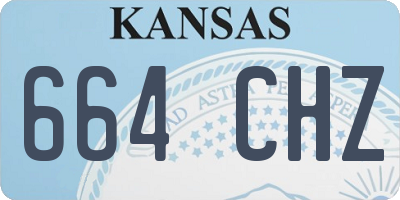KS license plate 664CHZ