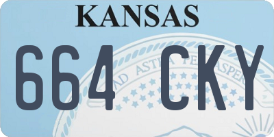 KS license plate 664CKY