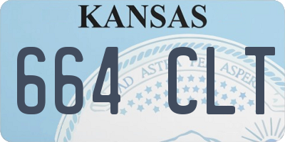KS license plate 664CLT
