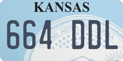 KS license plate 664DDL