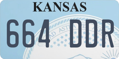 KS license plate 664DDR
