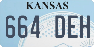 KS license plate 664DEH