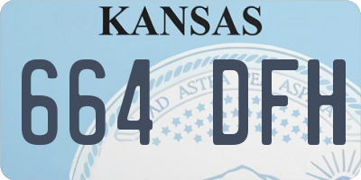 KS license plate 664DFH