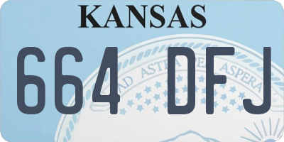 KS license plate 664DFJ