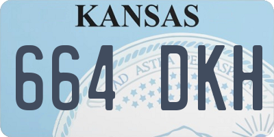 KS license plate 664DKH