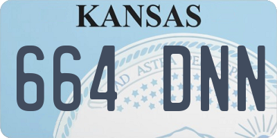 KS license plate 664DNN