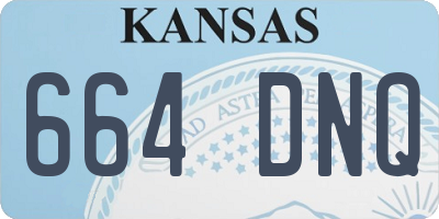 KS license plate 664DNQ