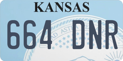 KS license plate 664DNR
