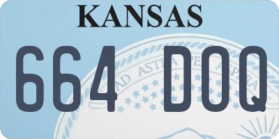 KS license plate 664DOQ