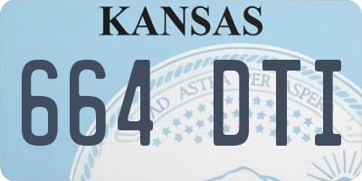 KS license plate 664DTI