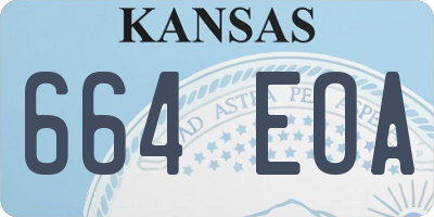 KS license plate 664EOA