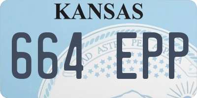 KS license plate 664EPP