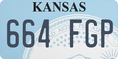 KS license plate 664FGP