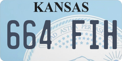 KS license plate 664FIH