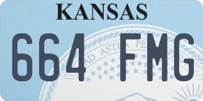 KS license plate 664FMG