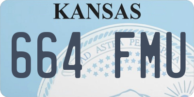 KS license plate 664FMU