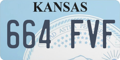 KS license plate 664FVF