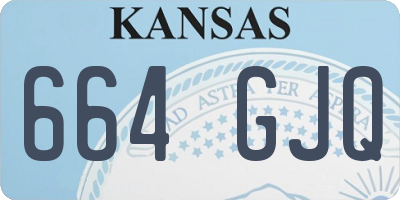 KS license plate 664GJQ