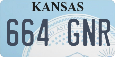 KS license plate 664GNR
