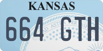 KS license plate 664GTH