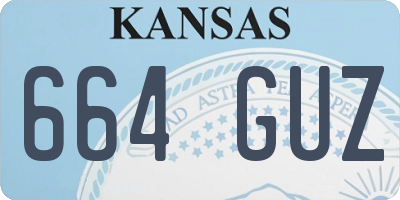 KS license plate 664GUZ