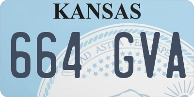 KS license plate 664GVA