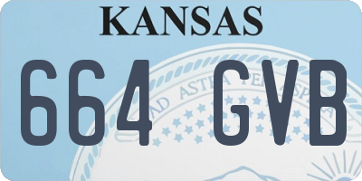 KS license plate 664GVB