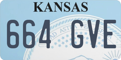 KS license plate 664GVE