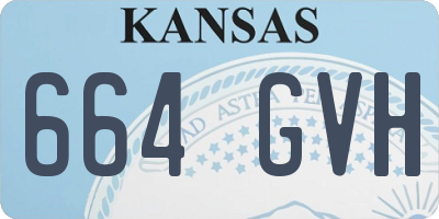 KS license plate 664GVH