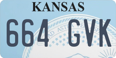 KS license plate 664GVK