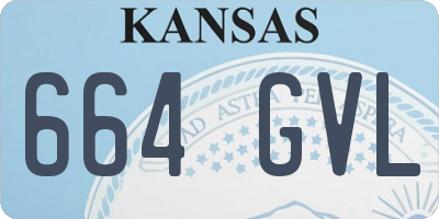 KS license plate 664GVL