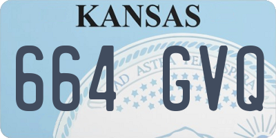 KS license plate 664GVQ