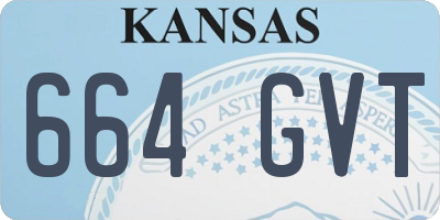 KS license plate 664GVT