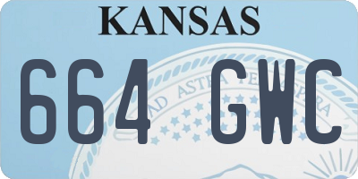 KS license plate 664GWC