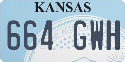 KS license plate 664GWH