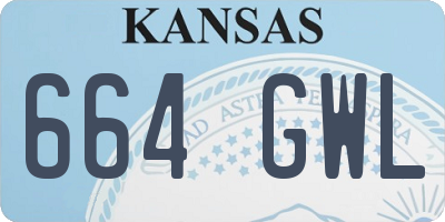 KS license plate 664GWL