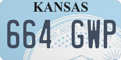 KS license plate 664GWP