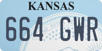 KS license plate 664GWR