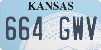 KS license plate 664GWV