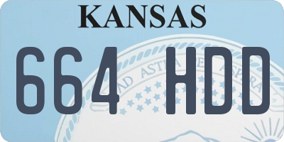 KS license plate 664HDD