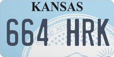 KS license plate 664HRK