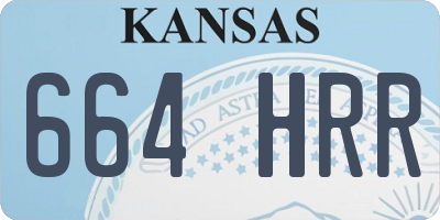KS license plate 664HRR