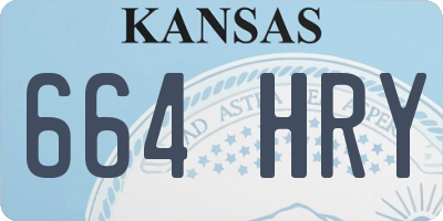 KS license plate 664HRY
