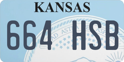 KS license plate 664HSB