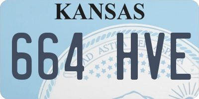 KS license plate 664HVE