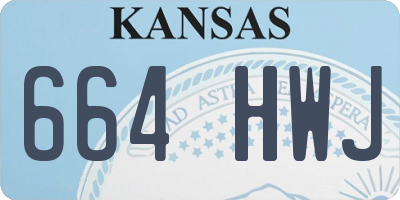 KS license plate 664HWJ